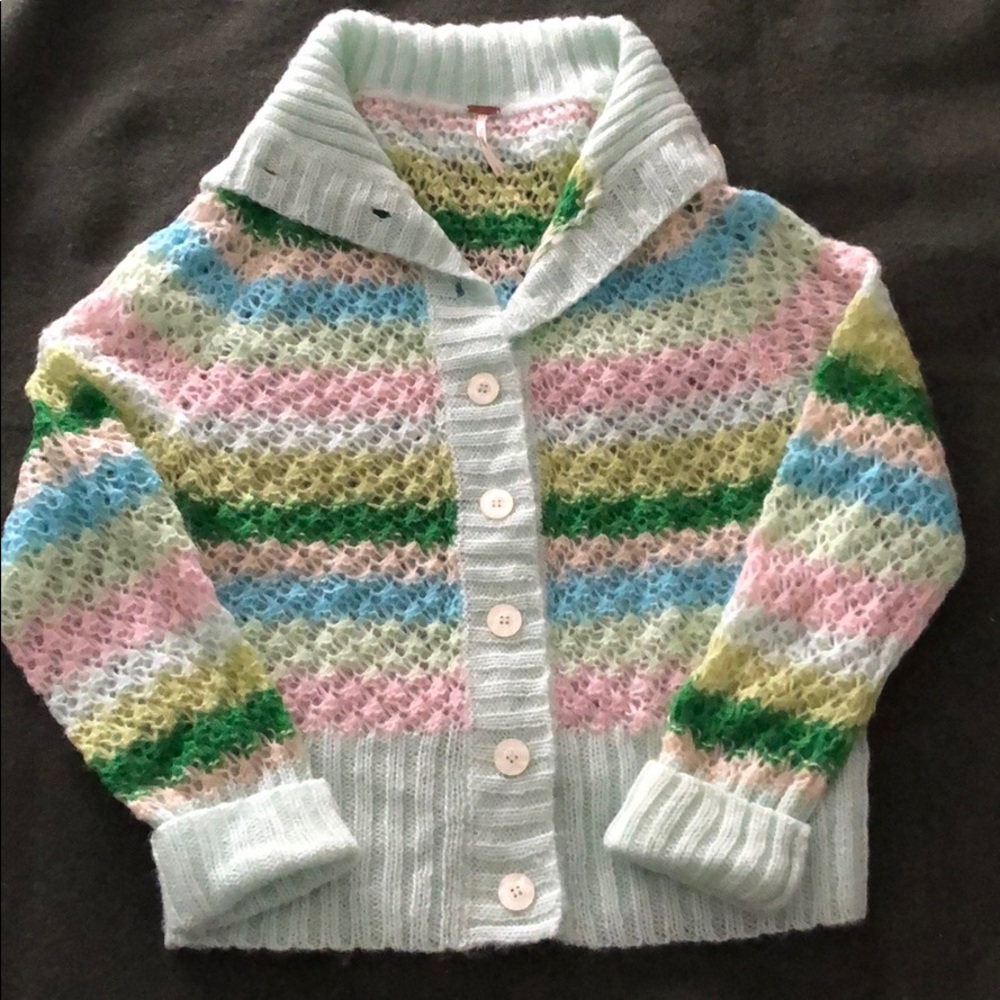 Crochet pastel cardigan